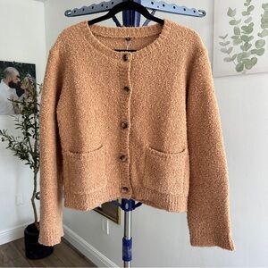 Arach&Cloz Chunky Knit Button-Up Cardigan w/ Pockets – Size M *NWT*